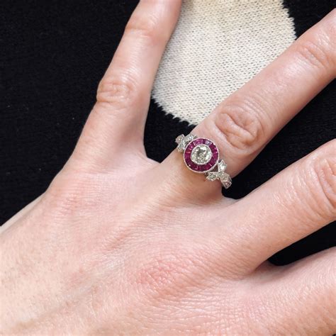 Bague Emma Diamants Rubis - Diamantiques