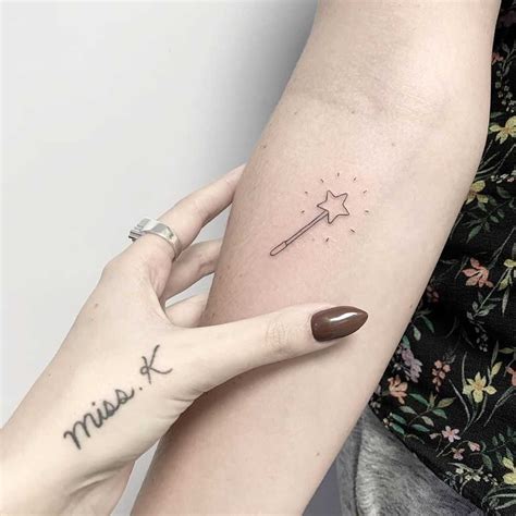 Magic wand by Sara Kori - Tattoogrid.net