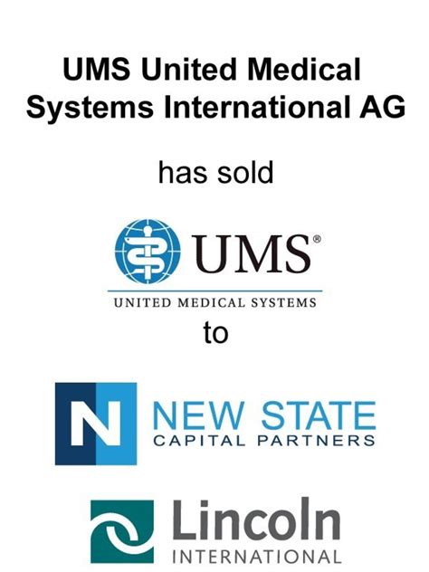 Lincoln International represents UMS United Medical Systems