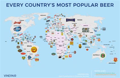 MAP: Every Country's Most Popular Beer - The VinePair Store