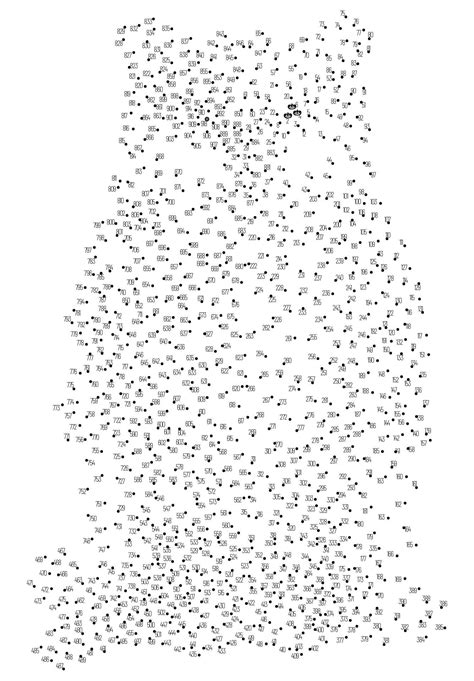 Extreme Dot to Dot Printables 1000 | Dot to dot printables, Dots free