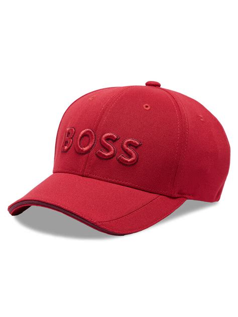 Boss Czapka z daszkiem 50468246 Czerwony | Modivo.pl