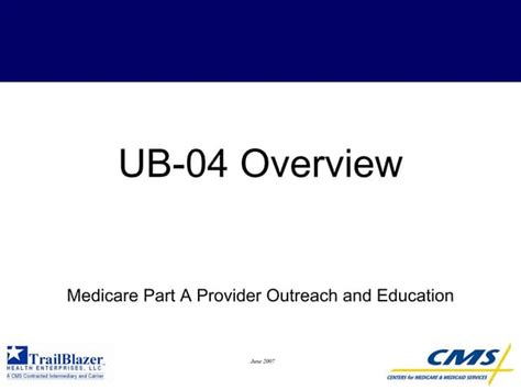 CMS 1450 (UB-04) Instructions