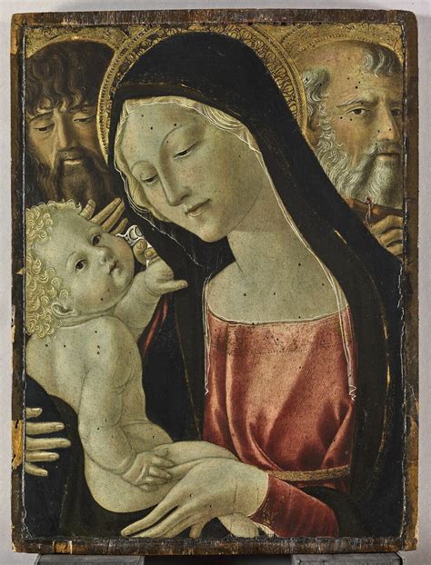 La Vierge et l'Enfant entre saint Jean Baptiste et saint Antoine ...