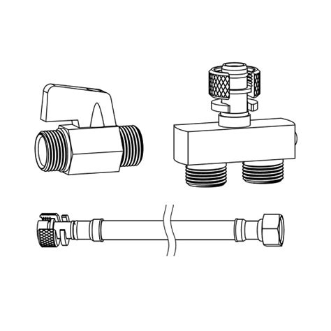 Комплект для подключения воды TOTO Washlet RW/RX/SX SHXCK94 для ...