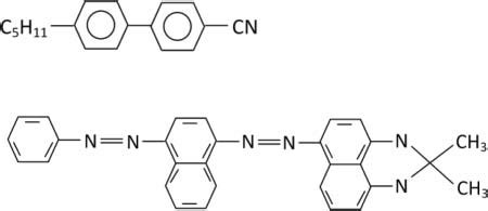 molecular structure  cb nematic liquid crystal   sudan black