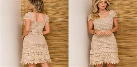 Vestidos De Croche Com Receita - Faça o lindo vestido de crochê clássico com receita e gráfico
