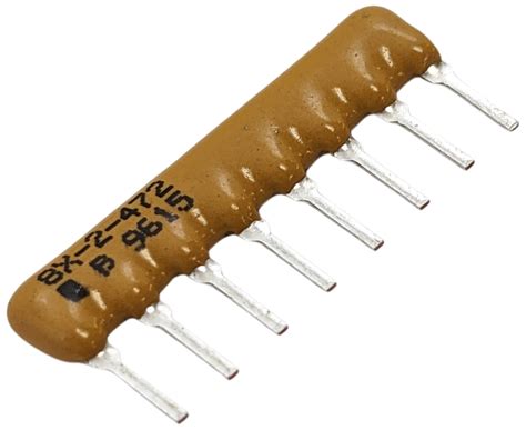 10 Pack Sip Resistor Network, 4.7K Ohms, 8 Pins, 4 Resistors ...