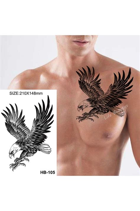 Tattoo Gerçekci Geçici Dövme Tattoo Kartal Desenli Dövme Etiket Kadın ...