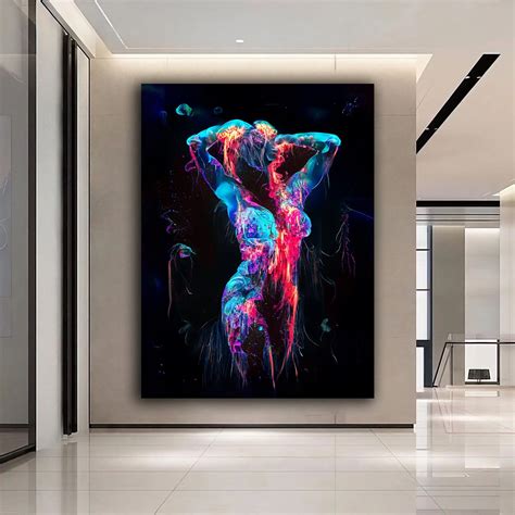 Sexy Girl Abstract Wall Art Canvas Painting Prints And Posters Sexy