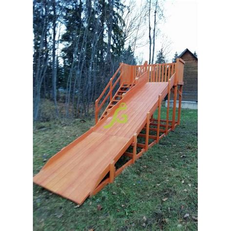 Детская деревянная зимняя горка Snow Fox, скат 5,9 м в Москве — купить ...