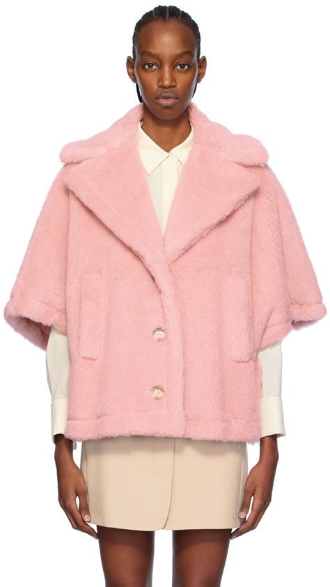 Pink Aleggio Faux-Fur Coat by Max Mara on Sale