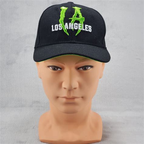 Vintage Monster Energy Los Angeles Black Snapback Hat… - Gem