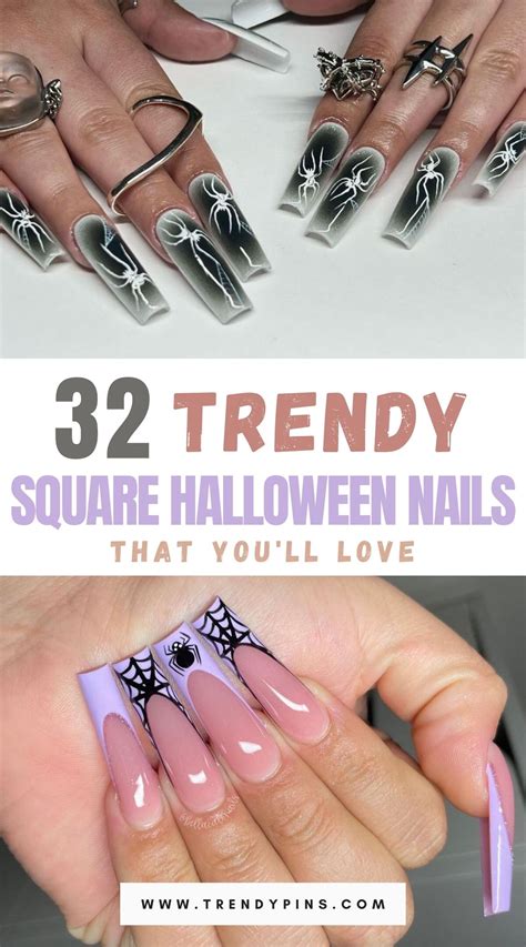 square halloween nails