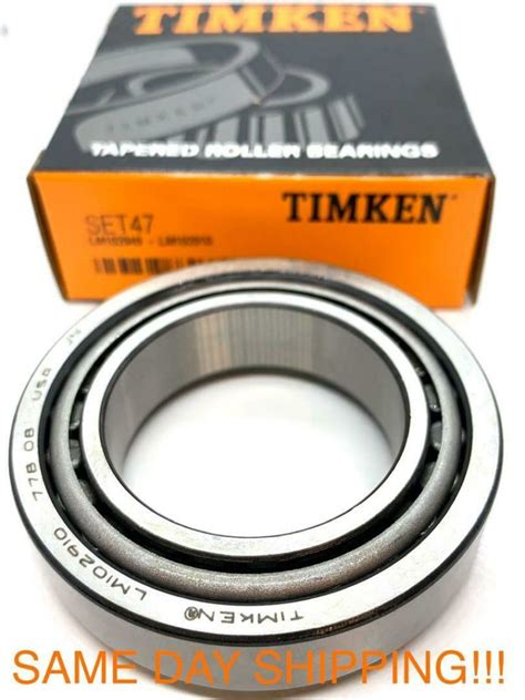 Lm102949 / Lm102910 Differential Bearing Set Rear Front Inner SET 47 ...