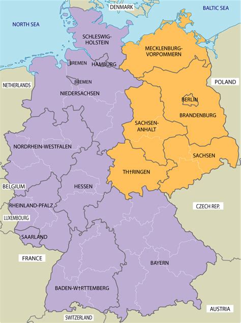 East Germany Map - Free Printable Maps