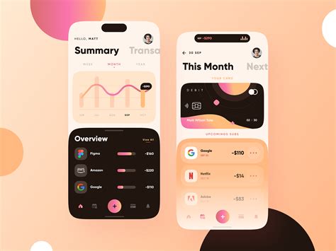 Subscription Management App by Murat Ak on Dribbble