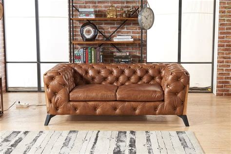 Find Traditional Leather Sofa & Antique Leather Couch - Cohen | Brown ...