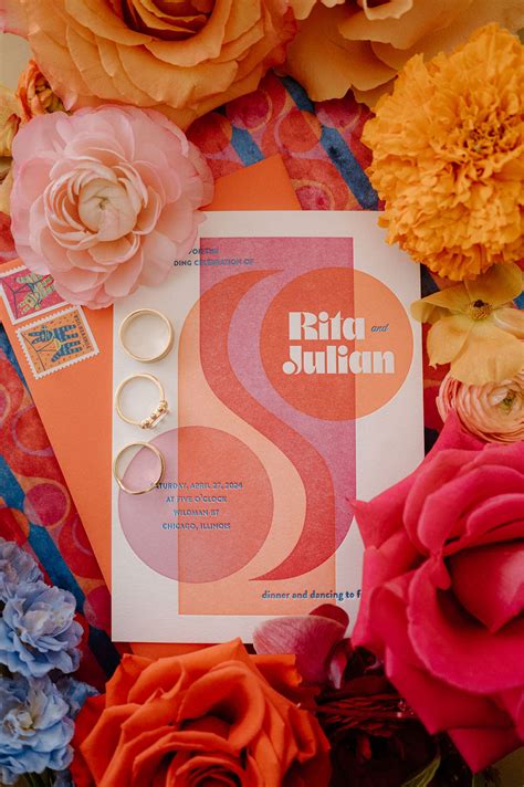 A Colorful 70's Inspired Wedding with lots of Fringe