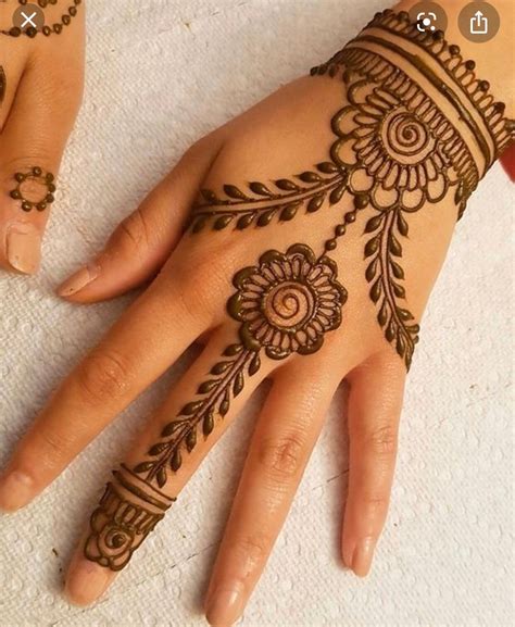 Simple Designs Of Mehndi For Girls