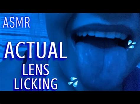 blue asmr actual lens licking kissing high sensitivity