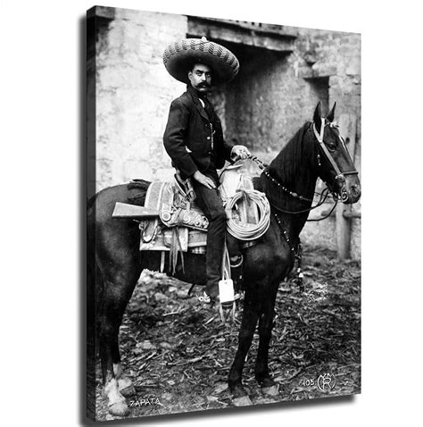 Emiliano Zapata Mexican Hero La Revolucion Mexicana Poster Home Decor