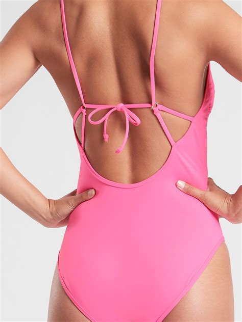 Skinny Strap Ring One Piece Swimsuit | Athleta