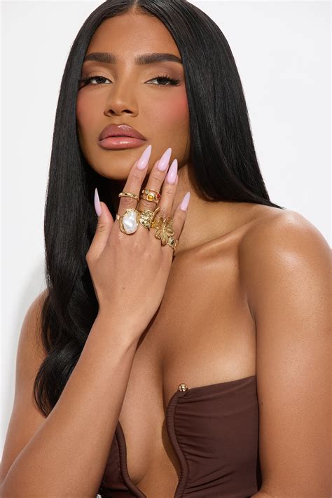 Lylah 6 Piece Ring Set - Gold | Fashion Nova