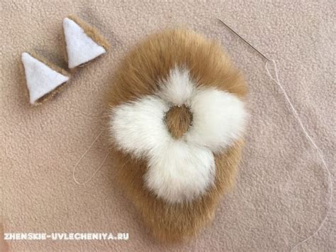 Пришить к голове уши | Handmade flowers fabric, Knitted mittens pattern ...