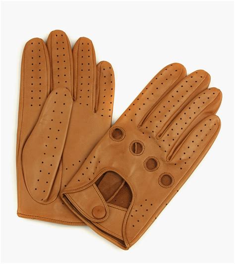brown leather driving gloves gyrfalcon wears