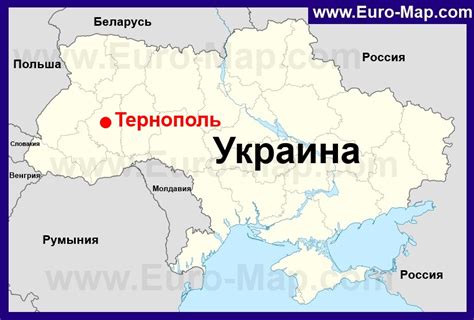 Карты Тернополя | Подробная карта города Тернополь с улицами ...