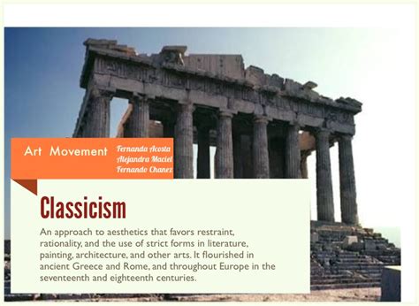 Classicism on FlowVella - Presentation Software for Mac iPad and iPhone