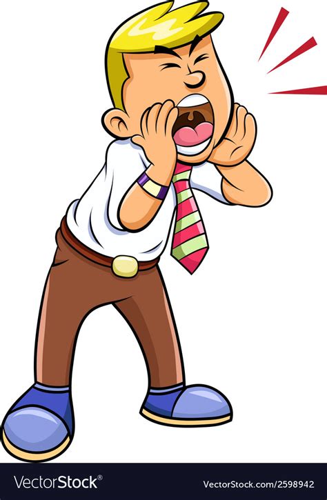Shout Royalty Free Vector Image - VectorStock