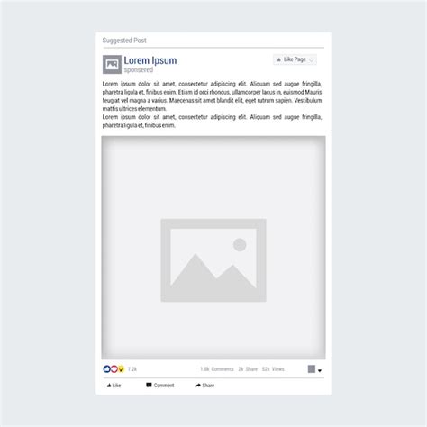 facebook post vorlage premium vektor