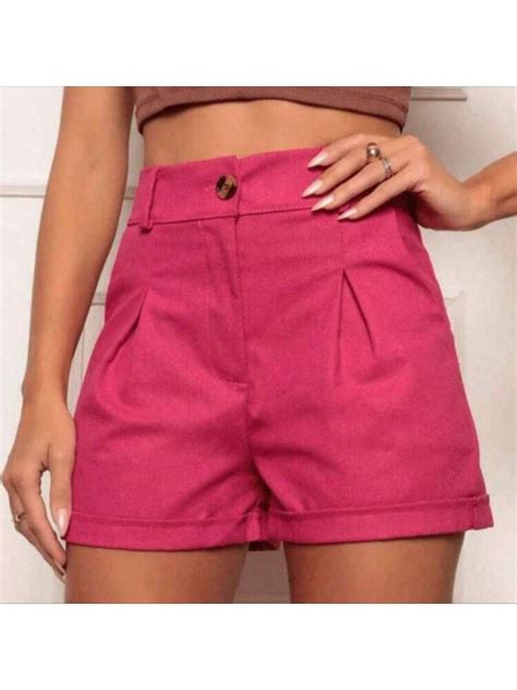 Short Feminino Em Tecido - Short Feminino Em Tecido Linho Social Moda Verão 2025 /Possui Bolso ...