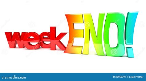 Weekend Text Stock Illustration - Image: 38968797