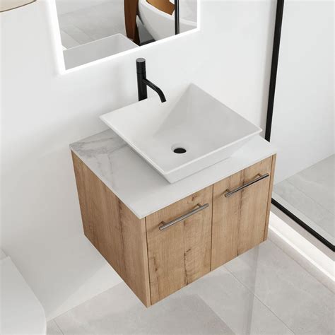 Malwee 24" Floating Bathroom Vanity with Sink, 24 Inch Single Sink Wall