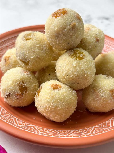 rava ladoo  condensed milk