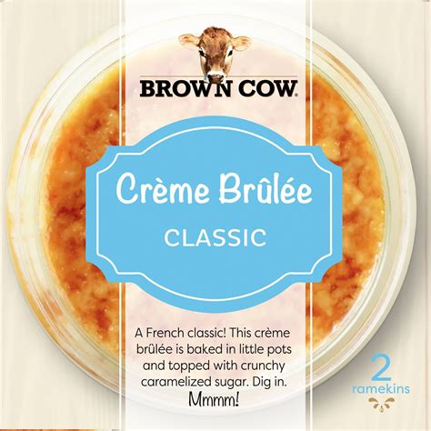 Brown Cow Single Serve Crème Brûlée Dessert - 6.56oz/2ct 3.28 oz | Shipt