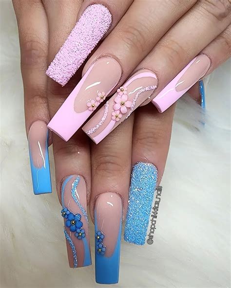 gender reveal nail ideas 2