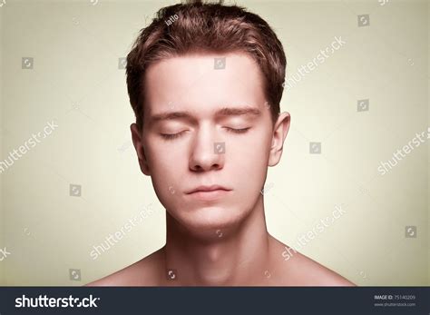 Portrait Person Closed Eyes Stock Photo 75140209 | Shutterstock