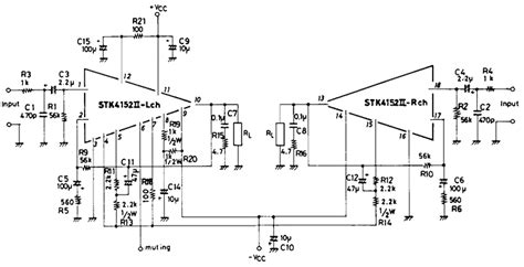STK4152II Stereo Amplifier IC