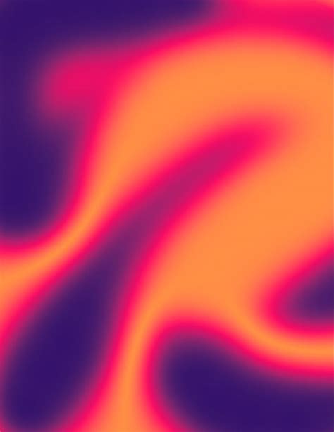 Thermal Background with Orange and Purple Wavy Lines