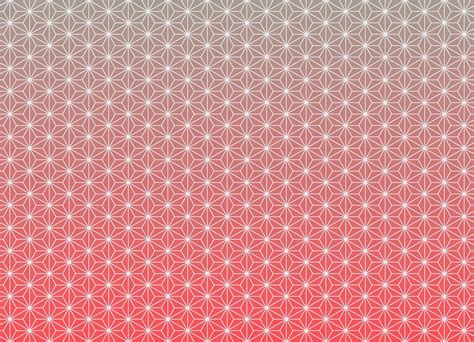 asanoha japanese traditional pattern  modern red gradient color