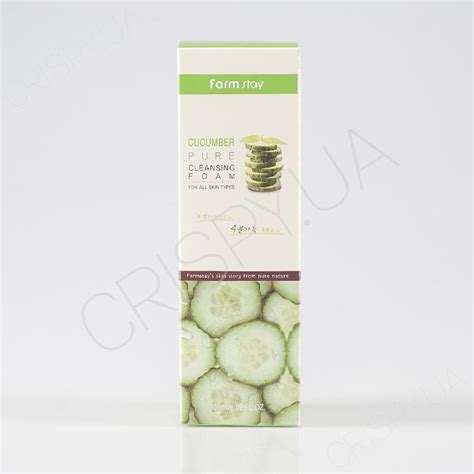 Пінка для вмивання з огірком FARMSTAY CUCUMBER PURE CLEANSING FOAM ...