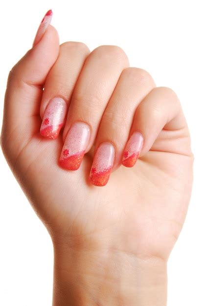 photo red fingernails