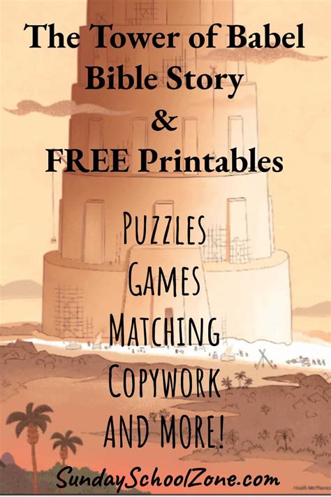 Tower Of Babel Preschool Craft Printable - Printable Free Templates