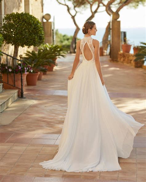 Halter Wedding Dress Back