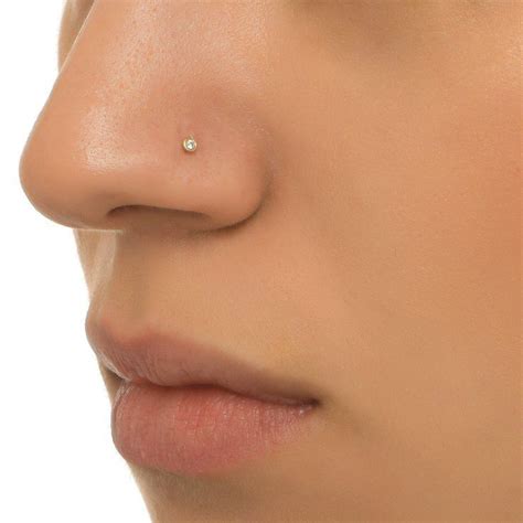 Nose stud gold nose stud nose piercing flower nose stud indian nose ...