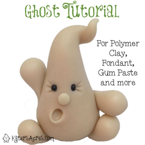 Polymer Clay DIY Craft Ghost Tutorial for Sculpture by KatersAcres